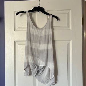 FREE PEOPLE TANK - grey and white stripe